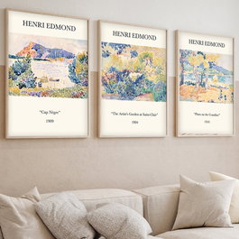 Wallity Huhu266 Cuadros Decorativos Enmarcados de 3 Piezas 50 x 35 cm